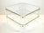 Mid-Century Modern Octagonal Acrylic Glass and Brass Coffee Table in the style of David Lange, 1970s For Sale - Image 10 of 10