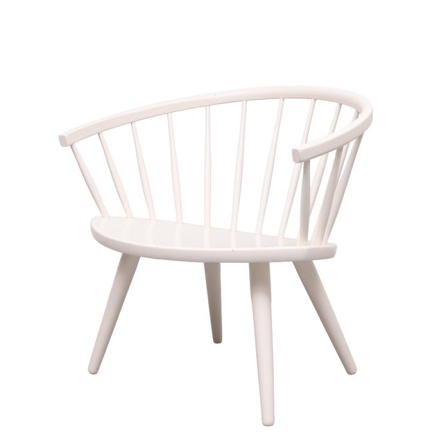 Arka White Lounge Chair by Yngve Ekström for Stolab, 1950 For Sale - Image 6 of 9