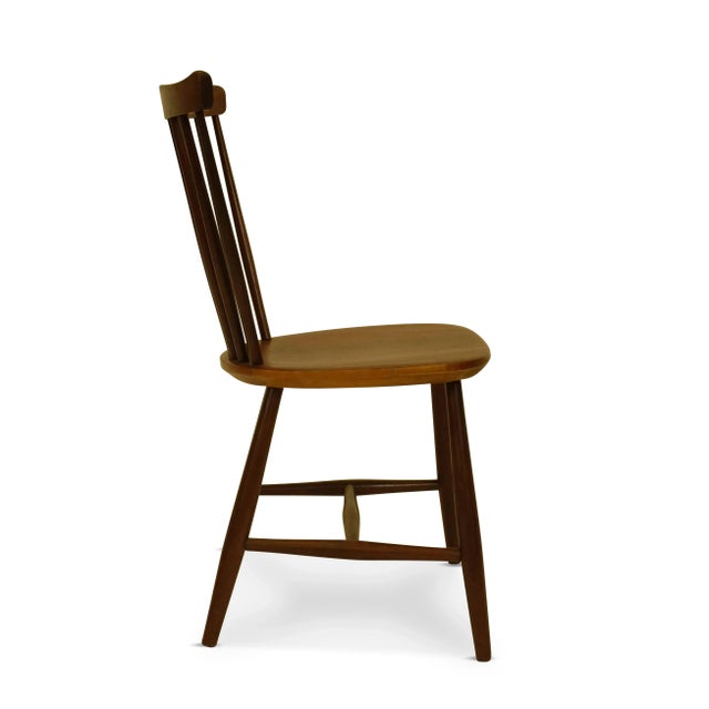 Brown Afromosia Dining Chairs by Yngve Ekström for Pastoe, 1950s, Set of 4 For Sale - Image 8 of 10