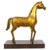 Hand Carved Gilt Gold / Wood Base Decorative Horse Sculpture For Sale - Image 12 of 13