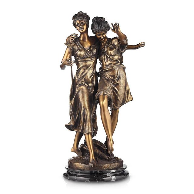 Not Yet Made - Made To Order Tarantella Dancer, Bronze on Marble Base For Sale - Image 5 of 5