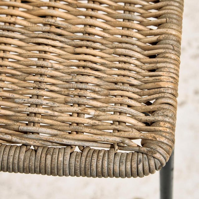 Wood Rattan Dining Chair, 1970s For Sale - Image 7 of 15