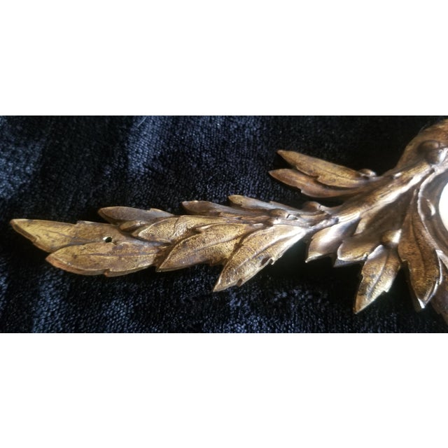 French Antique French Bronze Ormolu Pediment For Sale - Image 3 of 8