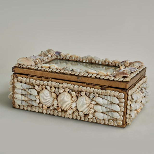 Early 20th Century Antique Sailors Valentine Box For Sale - Image 5 of 13