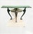Vintage Egyptian Figural Faux Bronze Statue and Stone Green Marble Top Console Table For Sale In West Palm - Image 6 of 12