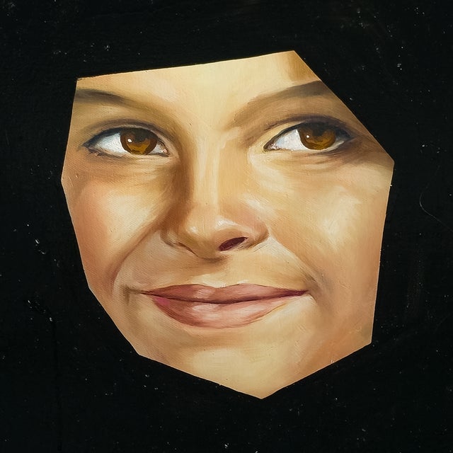 Paint Smile Through the Octagonal Void - j.h. Hong, C. 1990s For Sale - Image 7 of 9