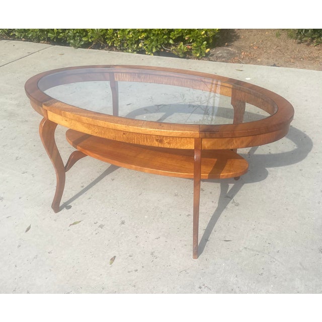 Gorgeous coffee table made of curly Koa wood by high-end Hawaiian furniture maker Martin & MacArthur. This is a beautiful...