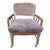 1970s Vintage Wheeled Cane Back Chair For Sale