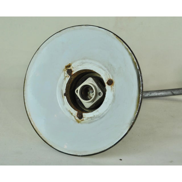 1940s Vintage Enameled Metal Wall Light, 1940s For Sale - Image 5 of 9