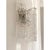Italian contemporary ”hammered listelli ” murano glass wall sconces. transparent and rectangular strips “listelli ”...