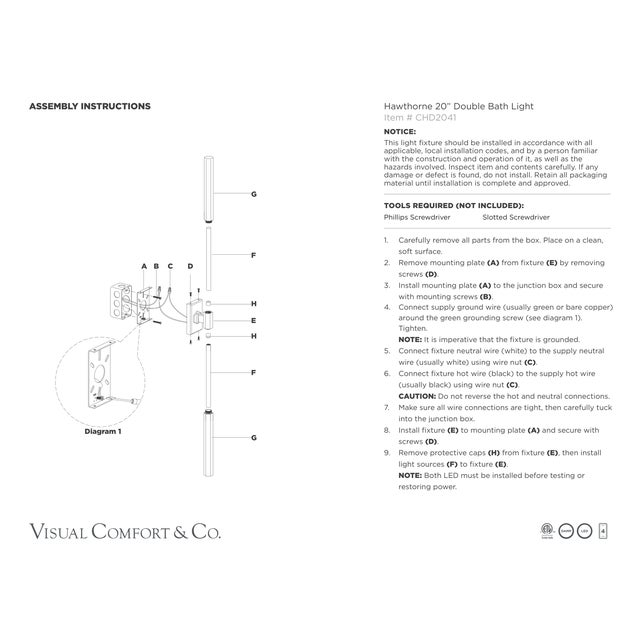 2020s Chapman & Myers for Visual Comfort Signature Hawthorne 20" Double Bath Light in Antique-Burnished Brass with White Glass For Sale - Image 5 of 6