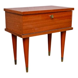 Vintage Oak Bedside Table For Sale