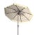 Contemporary Outdoor Maui Single Scallop Striped 9ft Crank Push Button Tilt Umbrella - Orange For Sale - Image 3 of 5