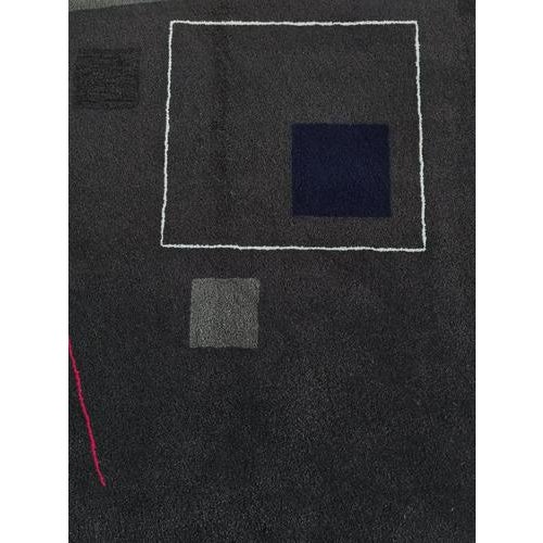 Geometric Abstract Rug or Tapestry by Guy de Lussigny for Tisca France For Sale - Image 5 of 13