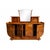 Art Deco Walnut Burl Sideboard with Mirror, 1980s For Sale - Image 6 of 8