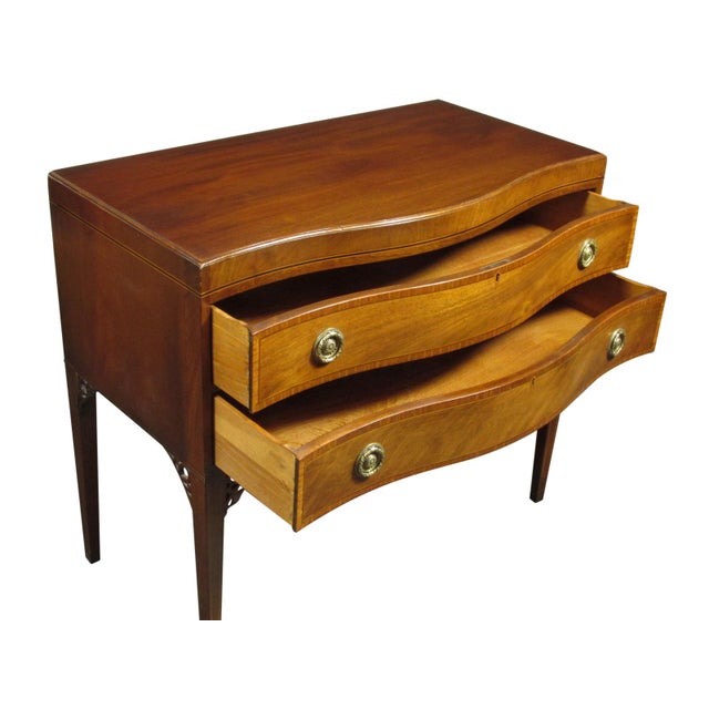 Wood Early 20th Century Georgian Style Inlaid Server by Baker For Sale - Image 7 of 13