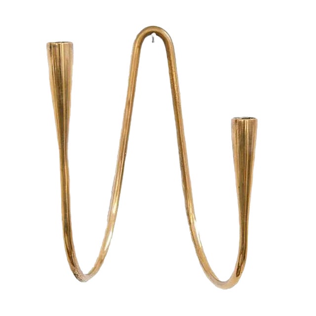 Wall Candleholder in Brass from Illums Bolighus For Sale