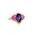 2010s Natural Sapphire Diamond Ring 14k Gold 3.43 TCW Certified, Size 6.5 For Sale - Image 5 of 12