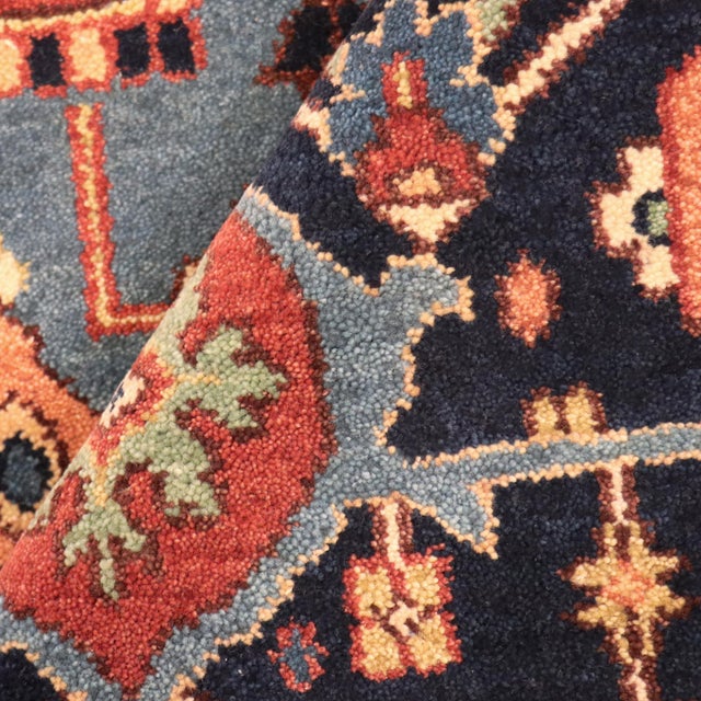 Serapi Wool Rust Area Rug- 4' 1'' X 6' 0'' For Sale - Image 4 of 5