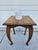 French Country Vintage Square Oak Plant Stand or Small Side Table For Sale - Image 3 of 6