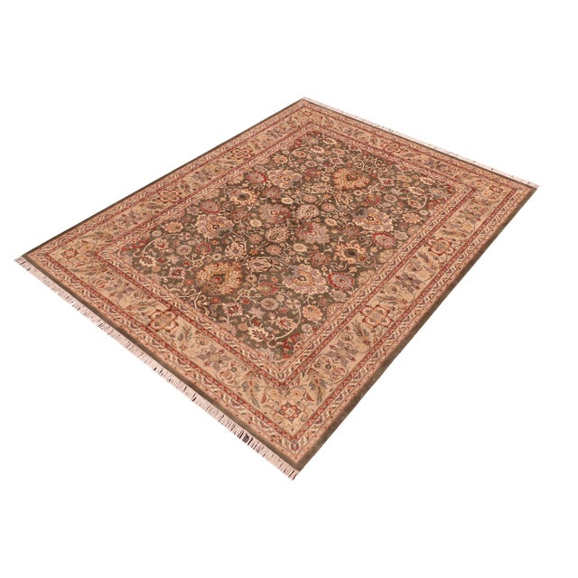 Designed with mesmerizing intricacy and gorgeous color palette, this hand-knotted masterpiece demonstrates the beauty and...