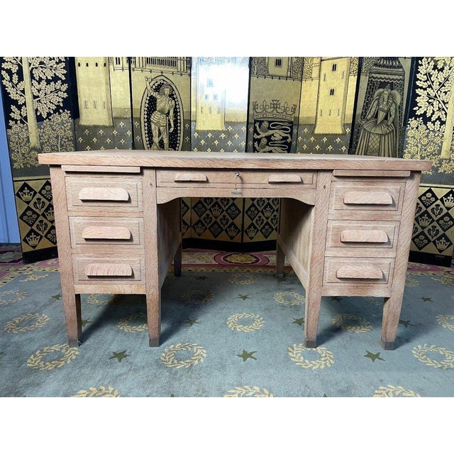 Administrative Desk in Oak For Sale - Image 11 of 11