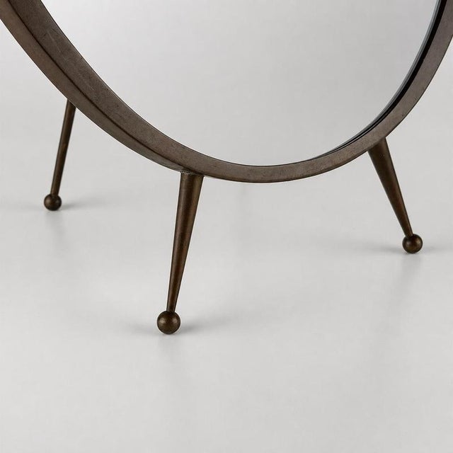 Vintage Sculptural Vanity Mirror by Gio Ponti, Italy, 1950s For Sale - Image 10 of 16