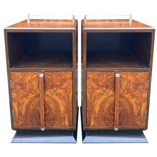 Art Deco Bedside Tables, 1930s, Set of 2 For Sale
