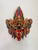 Beautifully hand carved wood and hand painted Indonesian ceremonial Garuda (Eagle Bird) Mask. Mid century vintage in...