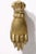 Graceful and elegant solid cast brass door knocker in the form of a woman's hand. Very good, clean, original condition,...