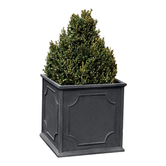 Large Cumberland Square Planter, Lead Lite For Sale