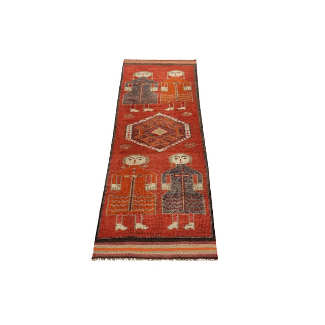 Hand-knotted in wool, a 3x10 runner from Rug & Kilim’s latest curation of rare tribal pieces. Originating from Turkey...