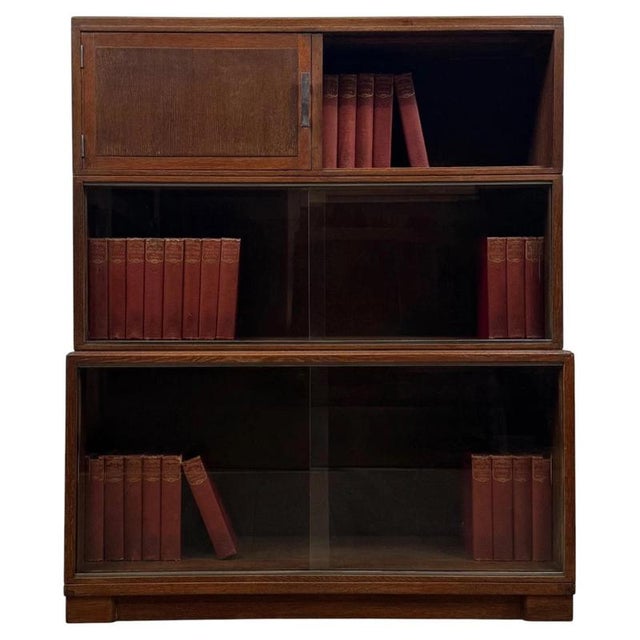 Antique Early 20th Century English Glazed Oak Display Cabinet from Minty LTD For Sale - Image 13 of 13