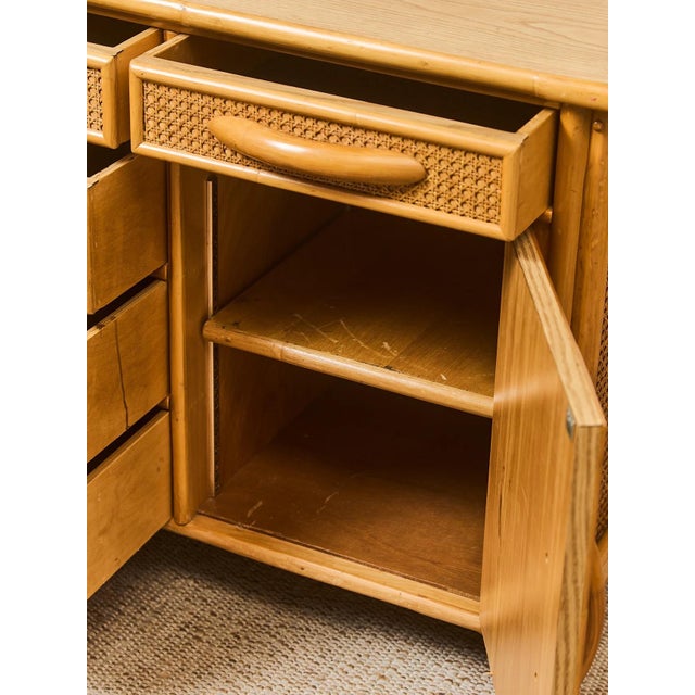 Bamboo Vintage Credenza For Sale - Image 9 of 9