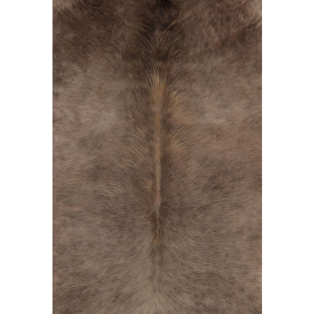 Beige Rug & Kilim’s Large Cowhide Rug in Sheen Beige and Brown Tones For Sale - Image 8 of 9