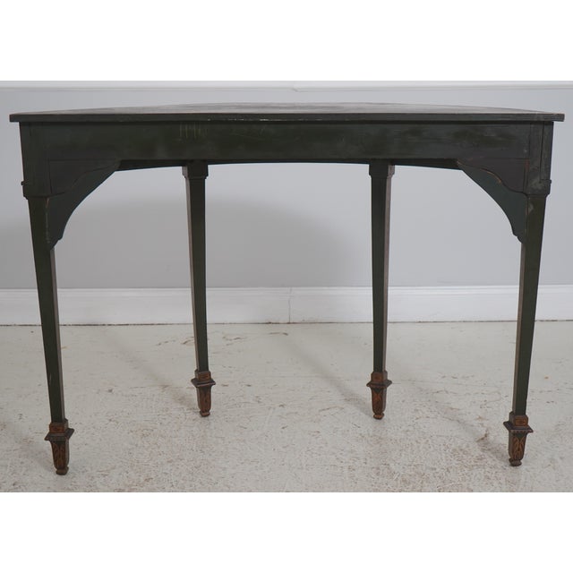 Adams Paint Decorated Vintage Console Hall Table For Sale - Image 13 of 14