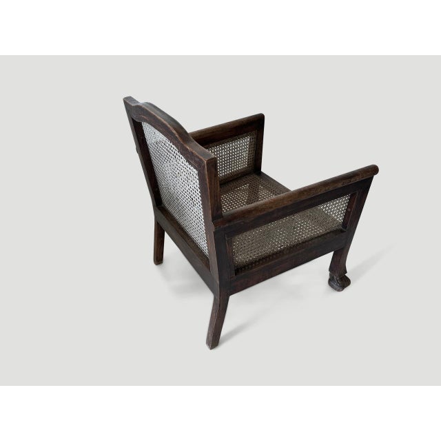 Antique Colonial Low Chair For Sale - Image 9 of 18