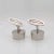 Vintage Hans Hansen Danish Modern Sterling Silver Cufflinks Model No 642 - 2 Pieces For Sale - Image 10 of 12