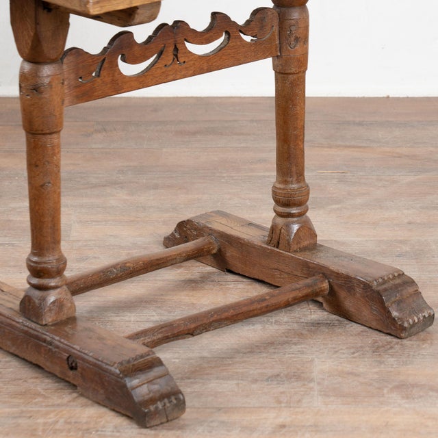 19th Century Danish Oak Side Table For Sale - Image 10 of 14