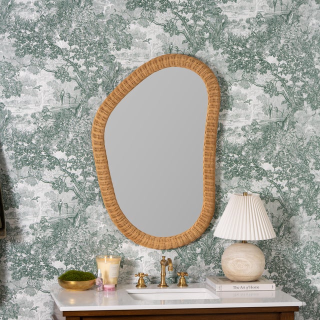 Spritely Home Megan Molten x Cooper Classics Asymmetric Evelyn Mirror For Sale - Image 4 of 9