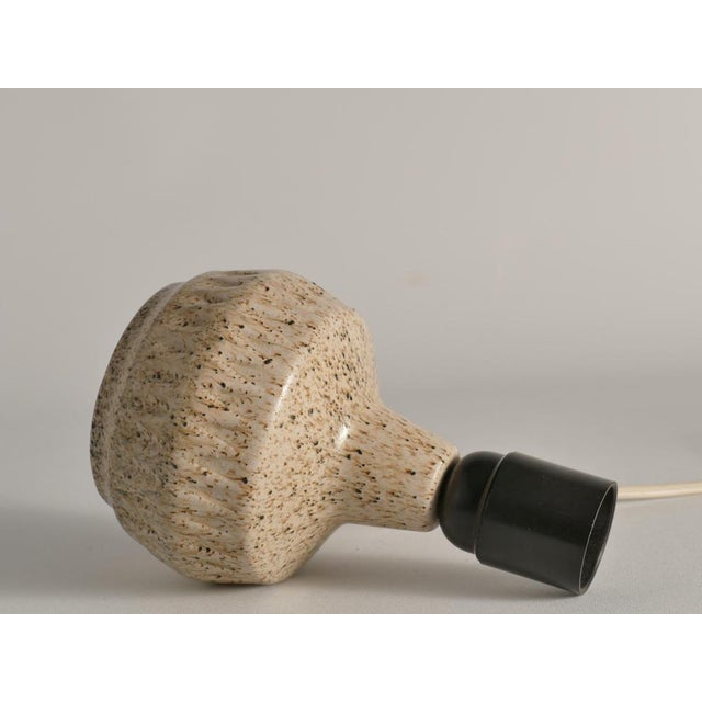 Mid-Century Modern Brown Speckled Stoneware Table Lamp by Ego, Sweden, 1960s For Sale - Image 12 of 18