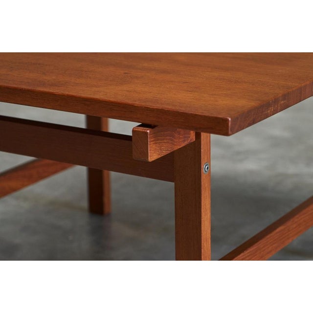 Vintage Danish Coffee Table in Teak by Hans J. Wegner for Andreas Tuck, 1960s For Sale - Image 3 of 15