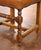 Wood Set of 6 French Louis XIII Oak Ladder Back Dining Chairs With Leather Seats For Sale - Image 7 of 11