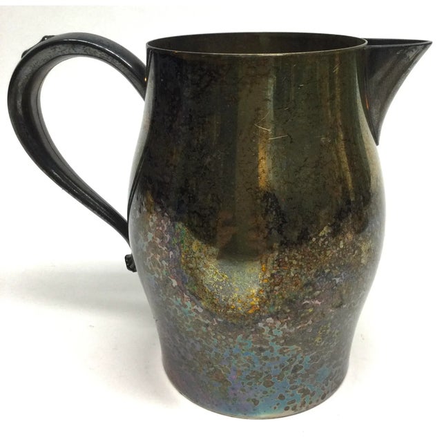 1980s Vintage Silverplate Oneida Water Pitcher For Sale - Image 5 of 13