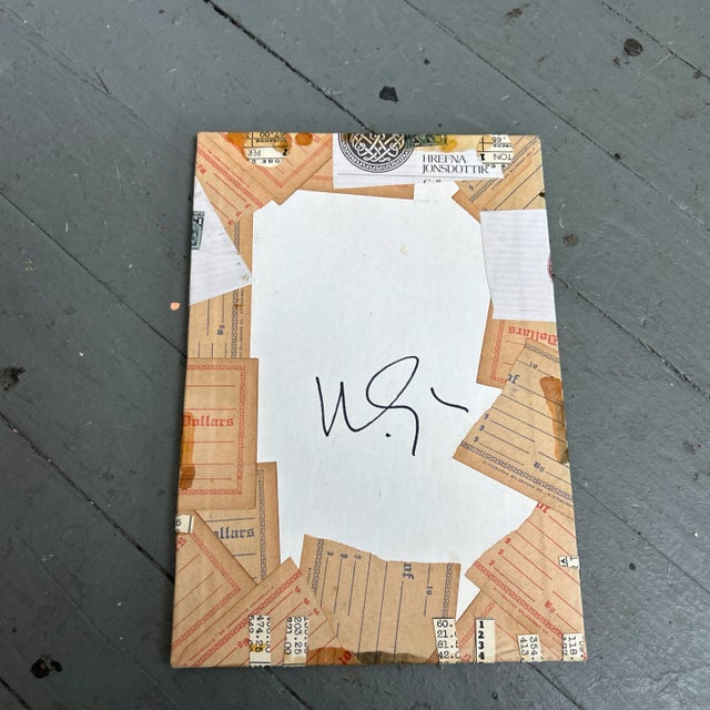 Contemporary Original Wayne Cunningham “Running Man” Collage For Sale - Image 4 of 4