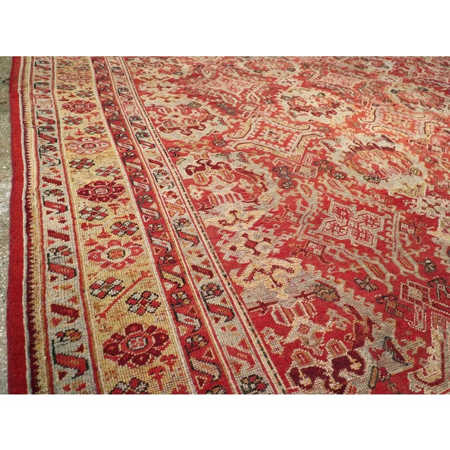 Early 20th Century Galerie Shabab Collection Early 20th Century Turkish Oushak Large Carpet For Sale - Image 5 of 10