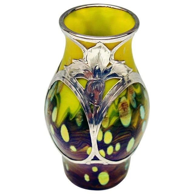 Art Nouveau Lemon Yellow Cytisus Vase from Loetz, Klostermuehle, Bohemia, 1890s For Sale - Image 5 of 5
