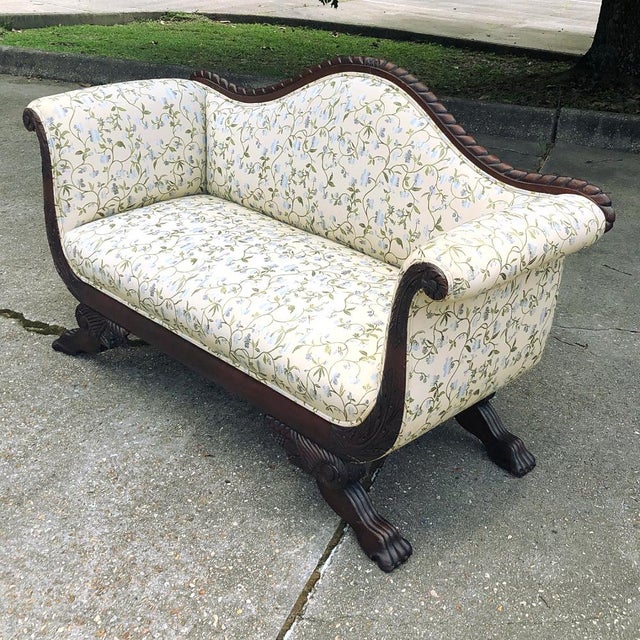 19th Century Louis Philippe Period French Mahogany Sofa Ca. 1850 For Sale In Baton Rouge - Image 6 of 13