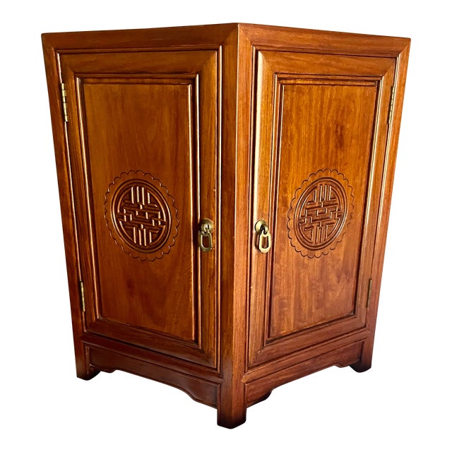 1960s Vintage Six-Sided Drum Rosewood Side Table For Sale