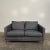 Mid Century Modern Dux Loveseat that has been recently reupholstered in a super soft blueish grey fabric. The fabric...